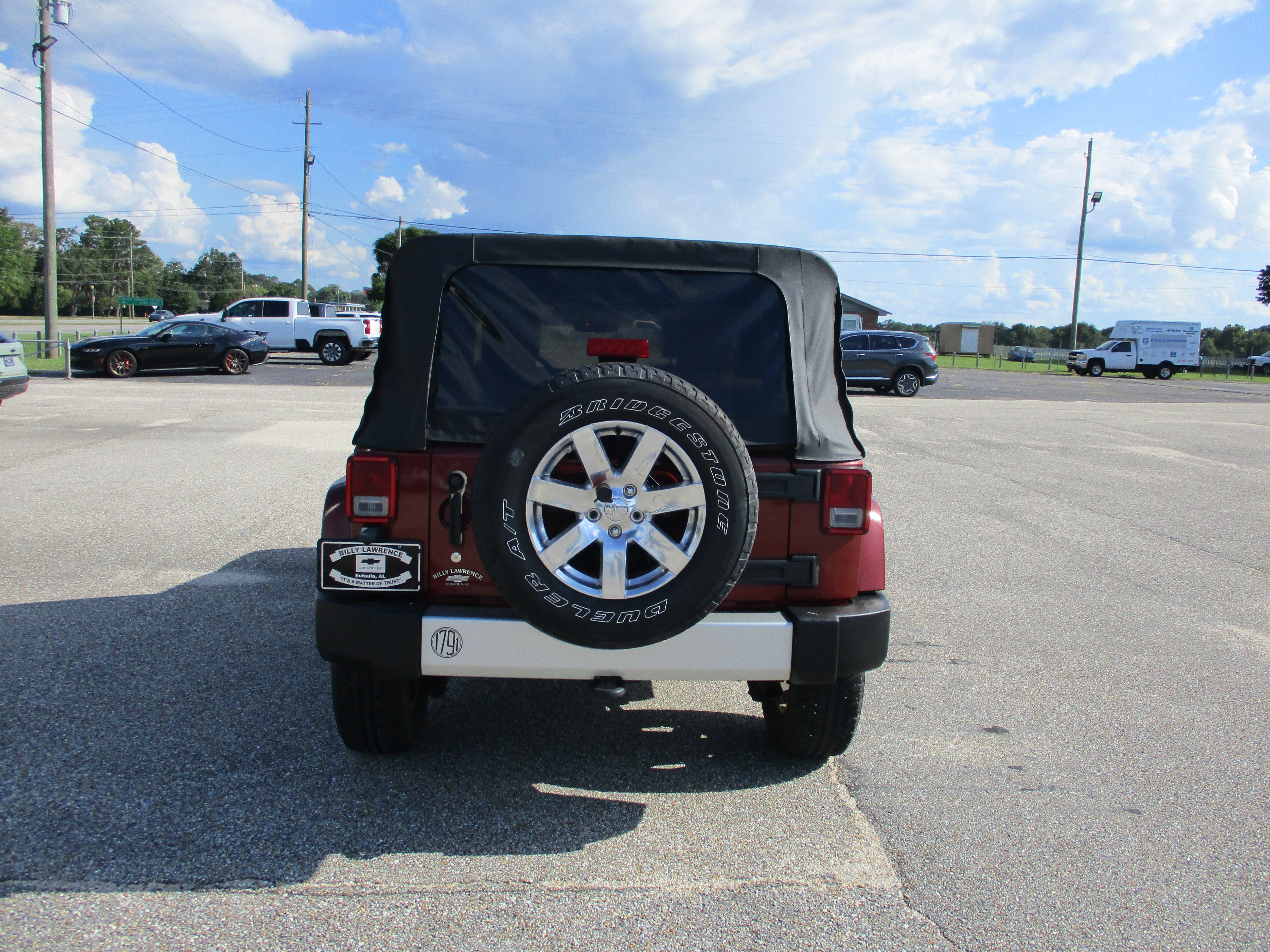 Used 2008 Jeep Wrangler Unlimited Sahara with VIN 1J4GA59108L638676 for sale in Eufaula, AL
